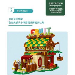 MorkModel 031052 Mork Model 031052 non  CỬA HÀNG HOA QUẢ bộ đồ chơi xếp lắp ráp ghép mô hình TOONCITY FRUIT HOUSE 1638 khối