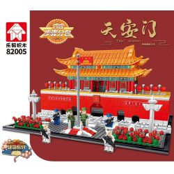 LEYI 82005 non  QUẢNG TRƯỜNG THIÊN AN MÔN bộ đồ chơi xếp lắp ráp ghép mô hình 1308 khối