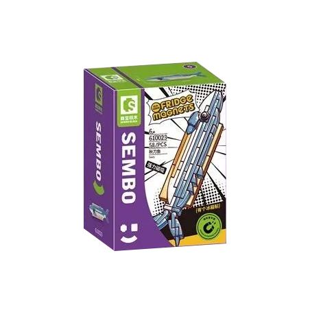 SEMBO 610023 non  CÁ THU ĐAO bộ đồ chơi xếp lắp ráp ghép mô hình Fridge Refrigerator Magnets FRIDGE MAGNETS Nam Châm Dính Tủ Lạnh 58 khối