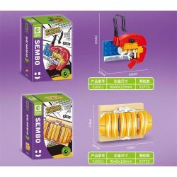 SEMBO 610019 non  KEM bộ đồ chơi xếp lắp ráp ghép mô hình Fridge Refrigerator Magnets FRIDGE MAGNETS Nam Châm Dính Tủ Lạnh 61 khối