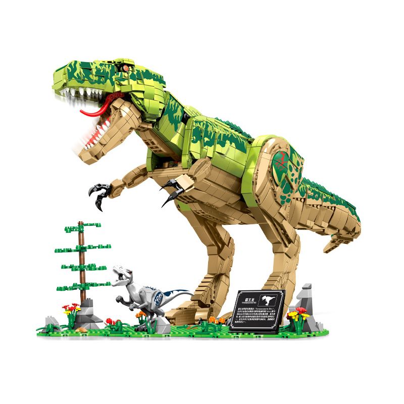 SEMBO 205026 non Lego THẾ GIỚI KHỦNG LONG TYRANNOSAURUS REX bộ đồ chơi xếp lắp ráp ghép mô hình Creator Expert DINOSAUR WORLD Chuyên Gia Sáng Tạo 2371 khối