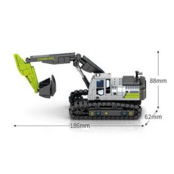 SEMBO 705103 non  MÁY XÚC bộ đồ chơi xếp lắp ráp ghép mô hình 236 khối