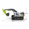 SEMBO 705103 non  MÁY XÚC bộ đồ chơi xếp lắp ráp ghép mô hình 236 khối