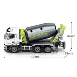 SEMBO 705100 non  XE TRỘN BÊ TÔNG bộ đồ chơi xếp lắp ráp ghép mô hình 222 khối