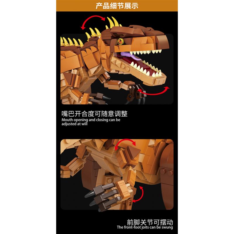 FORANGE FC6255 6255 non  KHỦNG LONG KHỔNG LỒ bộ đồ chơi xếp lắp ráp ghép mô hình Creator Expert GIGANOTOSAURUS Chuyên Gia Sáng Tạo 1013 khối