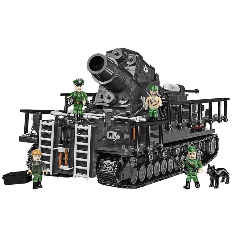 COBI CHARACTER BUILDING 2560 non Lego VỮA KARL tỷ lệ 1:28 bộ đồ chơi xếp lắp ráp ghép mô hình Military Army 60 CM KARL-GERÄT 040 ZIU Quân Sự Bộ Đội 1574 khối