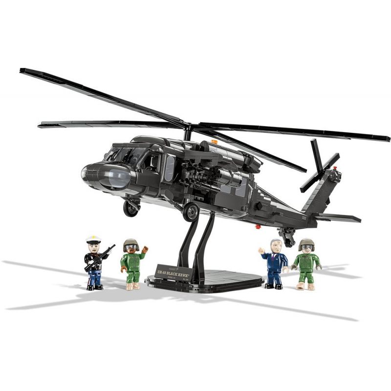 COBI CHARACTER BUILDING 5816 non Lego MÁY BAY TRỰC THĂNG UH-60 BLACK HAWK bộ đồ chơi xếp lắp ráp ghép mô hình Military Army UH-60 BLACK HAWK HELICOPTER Quân Sự Bộ Đội 1080 khối