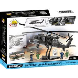 COBI CHARACTER BUILDING 5816 non  MÁY BAY TRỰC THĂNG UH-60 BLACK HAWK bộ đồ chơi xếp lắp ráp ghép mô hình Military Army UH-60 BLACK HAWK HELICOPTER Quân Sự Bộ Đội 1080 khối