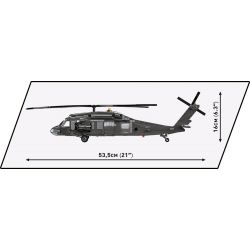 COBI CHARACTER BUILDING 5816 non  MÁY BAY TRỰC THĂNG UH-60 BLACK HAWK bộ đồ chơi xếp lắp ráp ghép mô hình Military Army UH-60 BLACK HAWK HELICOPTER Quân Sự Bộ Đội 1080 khối