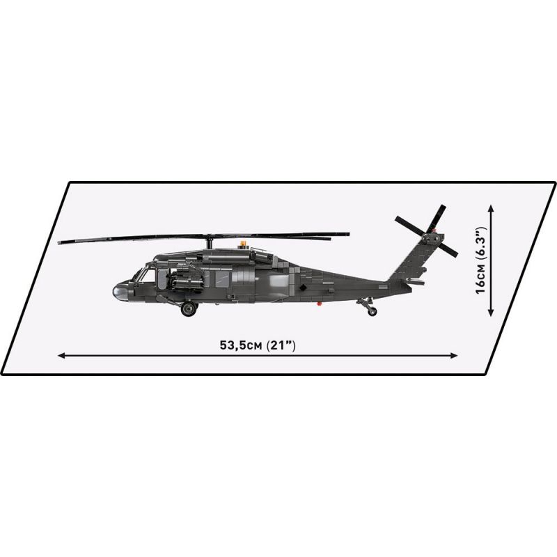 COBI CHARACTER BUILDING 5816 non  MÁY BAY TRỰC THĂNG UH-60 BLACK HAWK bộ đồ chơi xếp lắp ráp ghép mô hình Military Army UH-60 BLACK HAWK HELICOPTER Quân Sự Bộ Đội 1080 khối