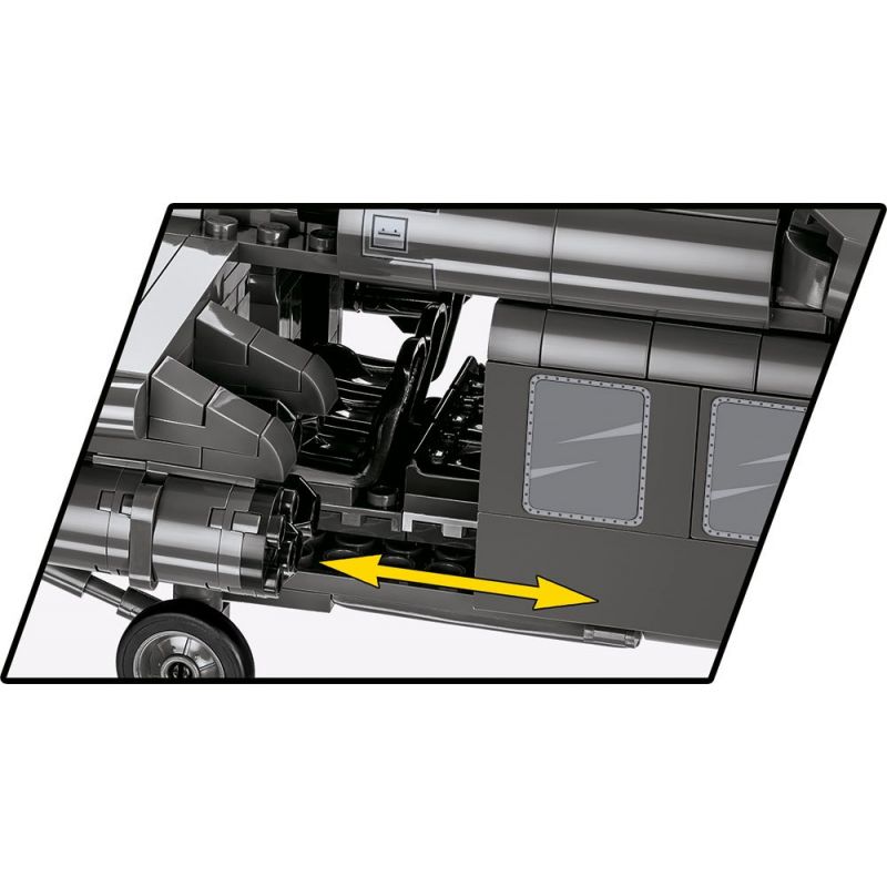 COBI CHARACTER BUILDING 5816 non  MÁY BAY TRỰC THĂNG UH-60 BLACK HAWK bộ đồ chơi xếp lắp ráp ghép mô hình Military Army UH-60 BLACK HAWK HELICOPTER Quân Sự Bộ Đội 1080 khối