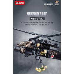 SLUBAN M38-B1012 B1012 1012 M38B1012 38-B1012 non  MÁY BAY TRỰC THĂNG DIỀU HÂU ĐEN bộ đồ chơi xếp lắp ráp ghép mô hình Military Army Quân Sự Bộ Đội 692 khối
