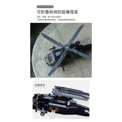 SLUBAN M38-B1012 B1012 1012 M38B1012 38-B1012 non  MÁY BAY TRỰC THĂNG DIỀU HÂU ĐEN bộ đồ chơi xếp lắp ráp ghép mô hình Military Army Quân Sự Bộ Đội 692 khối