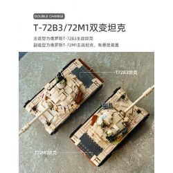 SLUBAN M38-B1011 B1011 1011 M38B1011 38-B1011 non  XE TĂNG CHIẾN ĐẤU CHỦ LỰC BIẾN THỂ KÉP T-72B3 T72M1 bộ đồ chơi xếp lắp ráp ghép mô hình Military Army Quân Sự Bộ Đội 770 khối