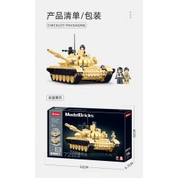 SLUBAN M38-B1011 B1011 1011 M38B1011 38-B1011 non  XE TĂNG CHIẾN ĐẤU CHỦ LỰC BIẾN THỂ KÉP T-72B3 T72M1 bộ đồ chơi xếp lắp ráp ghép mô hình Military Army Quân Sự Bộ Đội 770 khối