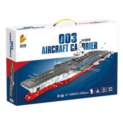 PanlosBrick 688014 Panlos Brick 688014 non  TÀU SÂN BAY 003 bộ đồ chơi xếp lắp ráp ghép mô hình Military Army 003 AIRCRAFT CARRIER Quân Sự Bộ Đội 3126 khối