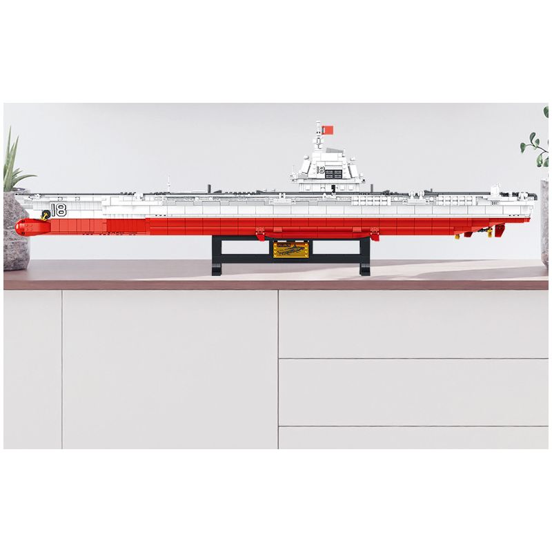 PanlosBrick 688014 Panlos Brick 688014 non  TÀU SÂN BAY 003 bộ đồ chơi xếp lắp ráp ghép mô hình Military Army 003 AIRCRAFT CARRIER Quân Sự Bộ Đội 3126 khối