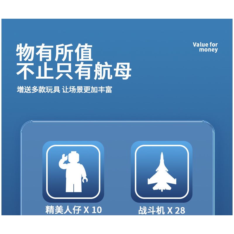 PanlosBrick 688014 Panlos Brick 688014 non  TÀU SÂN BAY 003 bộ đồ chơi xếp lắp ráp ghép mô hình Military Army 003 AIRCRAFT CARRIER Quân Sự Bộ Đội 3126 khối