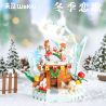 WEKKI 516155 non  BẢN TÌNH CA MÙA ĐÔNG bộ đồ chơi xếp lắp ráp ghép mô hình WINTER LOVE SONG