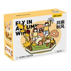 WEKKI 516154 non  CHIA SẺ GIÓ MÙA THU bộ đồ chơi xếp lắp ráp ghép mô hình FLY IN AUTUMN WIND