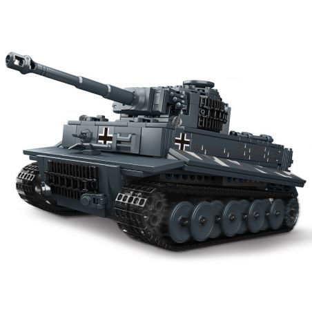 MouldKing 20014 Mould King 20014 non  BỂ HỔ tỷ lệ 1:35 bộ đồ chơi xếp lắp ráp ghép mô hình Military Army TIGER TANK Quân Sự Bộ Đội 800 khối