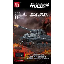 MouldKing 20014 Mould King 20014 non  BỂ HỔ tỷ lệ 1:35 bộ đồ chơi xếp lắp ráp ghép mô hình Military Army TIGER TANK Quân Sự Bộ Đội 800 khối