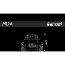 MouldKing 20014 Mould King 20014 non  BỂ HỔ tỷ lệ 1:35 bộ đồ chơi xếp lắp ráp ghép mô hình Military Army TIGER TANK Quân Sự Bộ Đội 800 khối