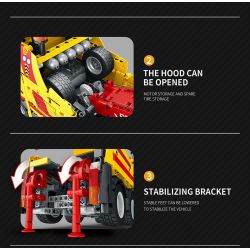 REOBRIX 22012 non  XE CỨU HỘ bộ đồ chơi xếp lắp ráp ghép mô hình  WRECKER Kỹ Thuật Công Nghệ Cao Mô Hình Phương Tiện 1910 khối