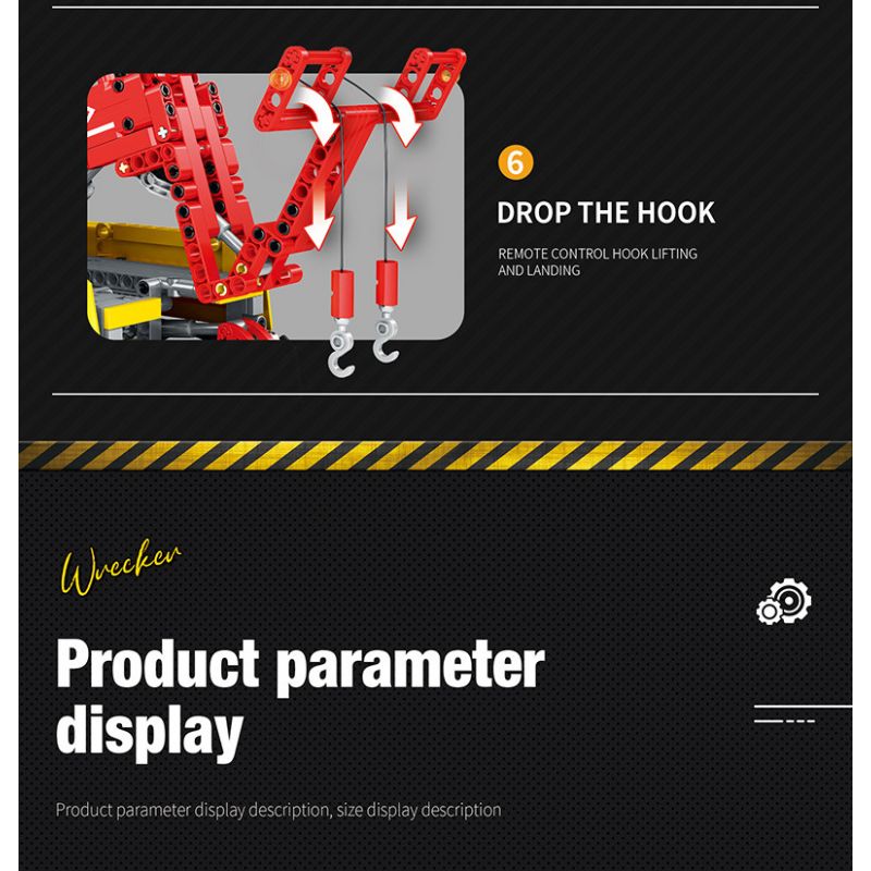 REOBRIX 22012 non  XE CỨU HỘ bộ đồ chơi xếp lắp ráp ghép mô hình  WRECKER Kỹ Thuật Công Nghệ Cao Mô Hình Phương Tiện 1910 khối