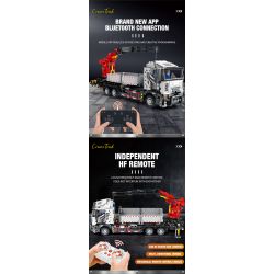 REOBRIX 22011 non  XE NÂNG bộ đồ chơi xếp lắp ráp ghép mô hình  MECHANICAL CRANE TRUCK Kỹ Thuật Công Nghệ Cao Mô Hình Phương Tiện 2328 khối