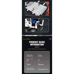 REOBRIX 22011 non  XE NÂNG bộ đồ chơi xếp lắp ráp ghép mô hình  MECHANICAL CRANE TRUCK Kỹ Thuật Công Nghệ Cao Mô Hình Phương Tiện 2328 khối