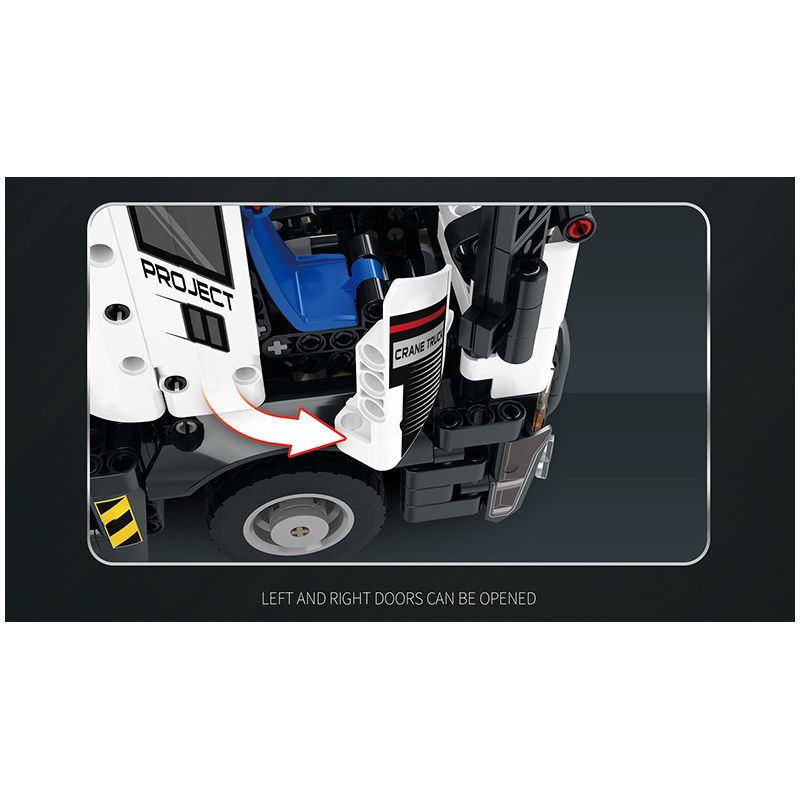 REOBRIX 22011 non  XE NÂNG bộ đồ chơi xếp lắp ráp ghép mô hình  MECHANICAL CRANE TRUCK Kỹ Thuật Công Nghệ Cao Mô Hình Phương Tiện 2328 khối