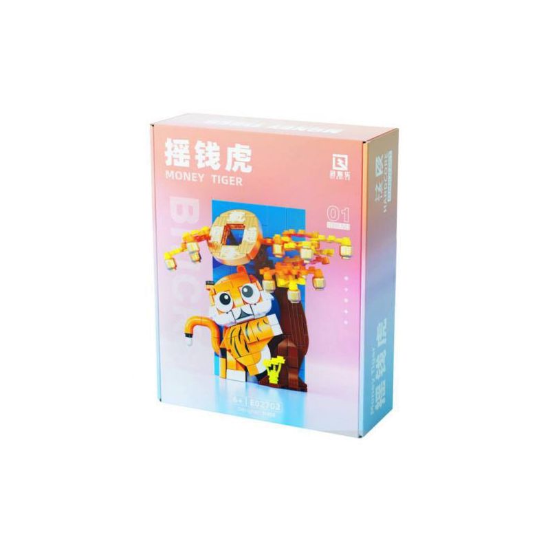 QIZHILE E02702 02702 non  CON BÒ SỮA bộ đồ chơi xếp lắp ráp ghép mô hình Creator MONEY TIGER Sáng Tạo 303 khối
