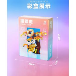 QIZHILE E02702 02702 non  CON BÒ SỮA bộ đồ chơi xếp lắp ráp ghép mô hình Creator MONEY TIGER Sáng Tạo 303 khối