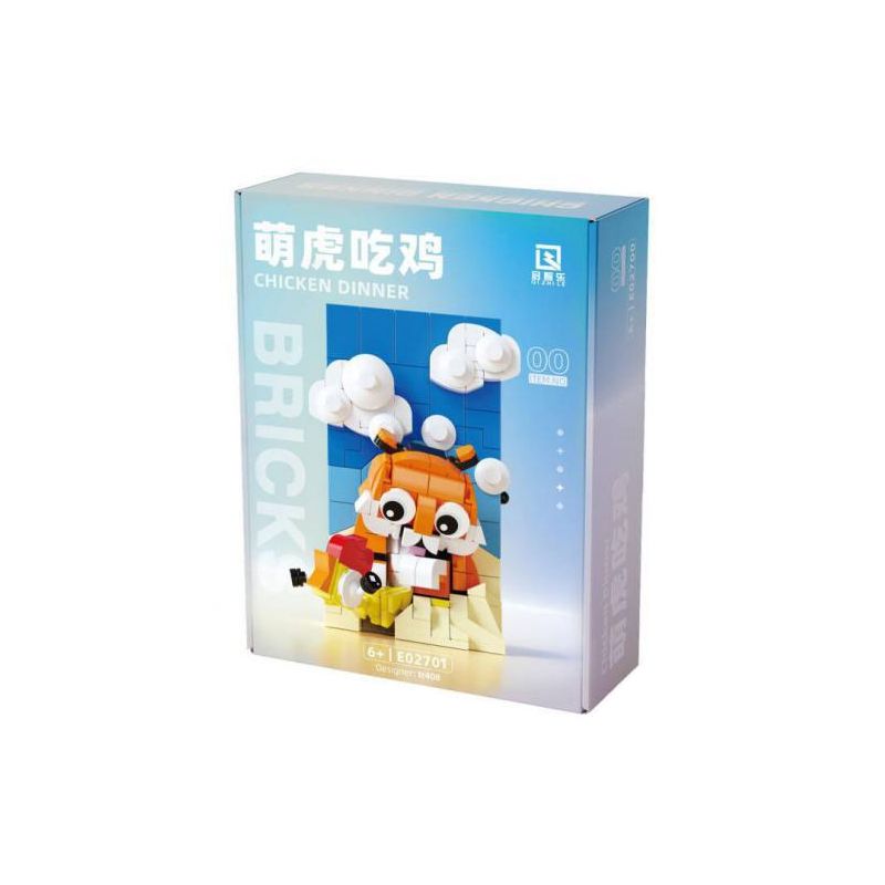 QIZHILE E02701 02701 E02700 02700 non  HỔ DỄ THƯƠNG ĂN THỊT GÀ bộ đồ chơi xếp lắp ráp ghép mô hình Creator CHICKEN DINNER Sáng Tạo 318 khối