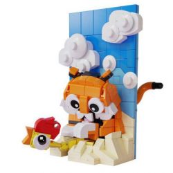 QIZHILE E02701 02701 E02700 02700 non  HỔ DỄ THƯƠNG ĂN THỊT GÀ bộ đồ chơi xếp lắp ráp ghép mô hình Creator CHICKEN DINNER Sáng Tạo 318 khối