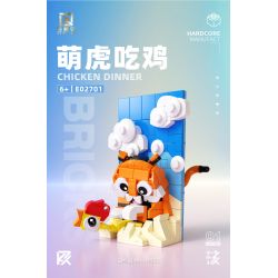 QIZHILE E02701 02701 E02700 02700 non  HỔ DỄ THƯƠNG ĂN THỊT GÀ bộ đồ chơi xếp lắp ráp ghép mô hình Creator CHICKEN DINNER Sáng Tạo 318 khối