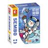 SEMBO 708302C non  GỬI BẠN GIÁ ĐỠ ĐIỆN THOẠI BÔNG HOA NHỎ MÀU ĐỎ bộ đồ chơi xếp lắp ráp ghép mô hình Creator Sáng Tạo 385 khối