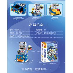 SEMBO 708301C non  GIÁ ĐỠ ĐIỆN THOẠI DI ĐỘNG SPACE WALK bộ đồ chơi xếp lắp ráp ghép mô hình Creator Sáng Tạo 385 khối