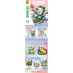 SEMBO 708300C non  GIÁ ĐỠ ĐIỆN THOẠI DI ĐỘNG CÂU CHUYỆN MẠT CHƯỢC bộ đồ chơi xếp lắp ráp ghép mô hình Creator Sáng Tạo