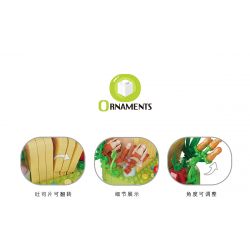 CAYI 13322 non  GIÁ ĐỠ ĐIỆN THOẠI DI ĐỘNG LÁT BÁNH MÌ NƯỚNG bộ đồ chơi xếp lắp ráp ghép mô hình CAKE 222 khối