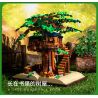 BEAUTY AND 13013 non  CUỐN SÁCH NGÔI NHÀ TRÊN CÂY TRONG RỪNG bộ đồ chơi xếp lắp ráp ghép mô hình MAGIC BOOK 969 khối