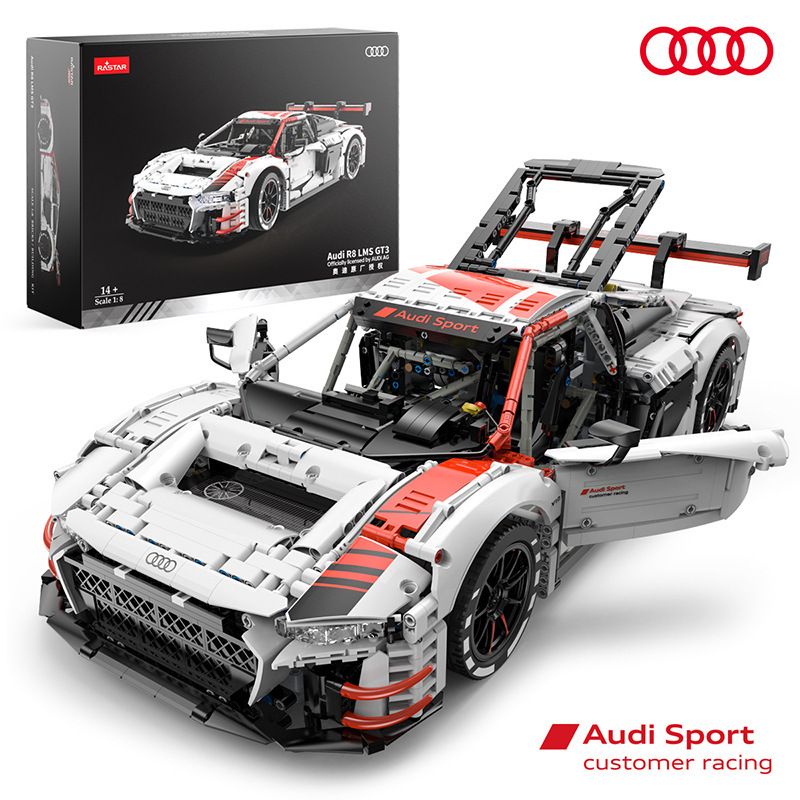 RASTAR 99300 99310 non  AUDI R8 LMS GT3 tỷ lệ 1:8 bộ đồ chơi xếp lắp ráp ghép mô hình  Kỹ Thuật Công Nghệ Cao Mô Hình Phương Tiện 3314 khối
