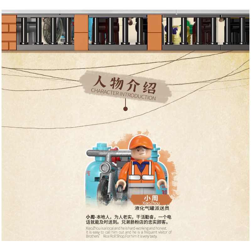 XINGBAO XB-01037 01037 XB01037 non  QUÁN PHỞ ANH EM THÀNH PHỐ bộ đồ chơi xếp lắp ráp ghép mô hình Creator Sáng Tạo 3180 khối