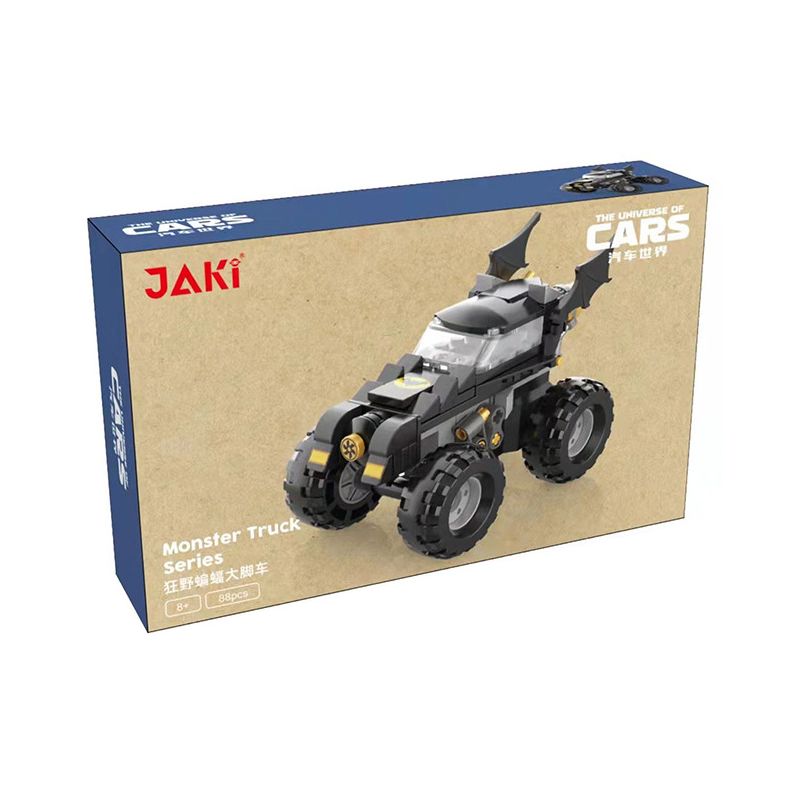 JAKI JK9039 9039 non  XE TẢI WILD BAT KÉO LẠI bộ đồ chơi xếp lắp ráp ghép mô hình Racers THE UNIVERSE OF CARS Đua Tốc Độ 88 khối
