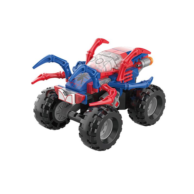 JAKI JK9038 9038 non Lego WILD SPIDER MONSTER TRUCK KÉO LẠI XE bộ đồ chơi xếp lắp ráp ghép mô hình Racers THE UNIVERSE OF CARS Đua Tốc Độ 90 khối