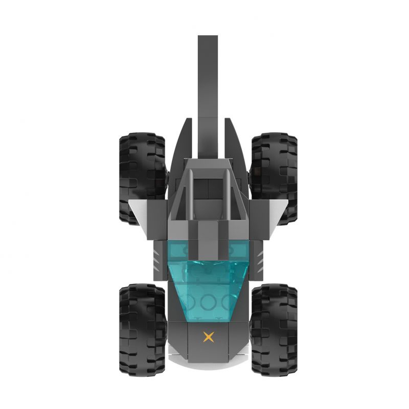 JAKI JK9037 9037 non  XE TẢI QUÁI VẬT CÁ MẬP ĐEN HOANG DÃ KÉO LẠI bộ đồ chơi xếp lắp ráp ghép mô hình Racers THE UNIVERSE OF CARS Đua Tốc Độ 98 khối