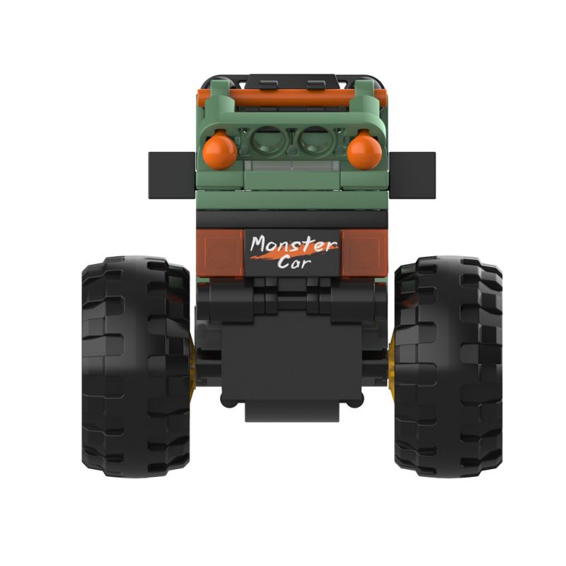 JAKI JK9035 9035 non  XE TẢI QUÁI VẬT OFF-ROAD CỰC KỲ PHỔ BIẾN KÉO LÙI bộ đồ chơi xếp lắp ráp ghép mô hình Racers THE UNIVERSE OF CARS Đua Tốc Độ 83 khối