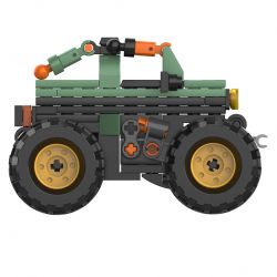 JAKI JK9035 9035 non  XE TẢI QUÁI VẬT OFF-ROAD CỰC KỲ PHỔ BIẾN KÉO LÙI bộ đồ chơi xếp lắp ráp ghép mô hình Racers THE UNIVERSE OF CARS Đua Tốc Độ 83 khối