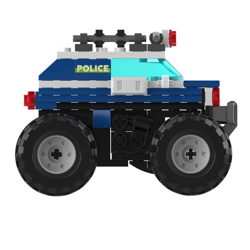 JAKI JK9032 9032 non  XE TẢI QUÁI VẬT ĐỊA HÌNH FENGTIAN KÉO LÙI bộ đồ chơi xếp lắp ráp ghép mô hình Racers THE UNIVERSE OF CARS Đua Tốc Độ 88 khối